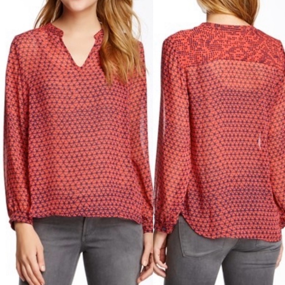 Collective Concepts Stitch Fix Chiffon Hi-Lo Tunic - Picture 1 of 8
